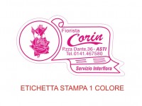 Etichette adesive per fioristi, fiorai e vivaisti (mm 52X29)  (cod.10G)